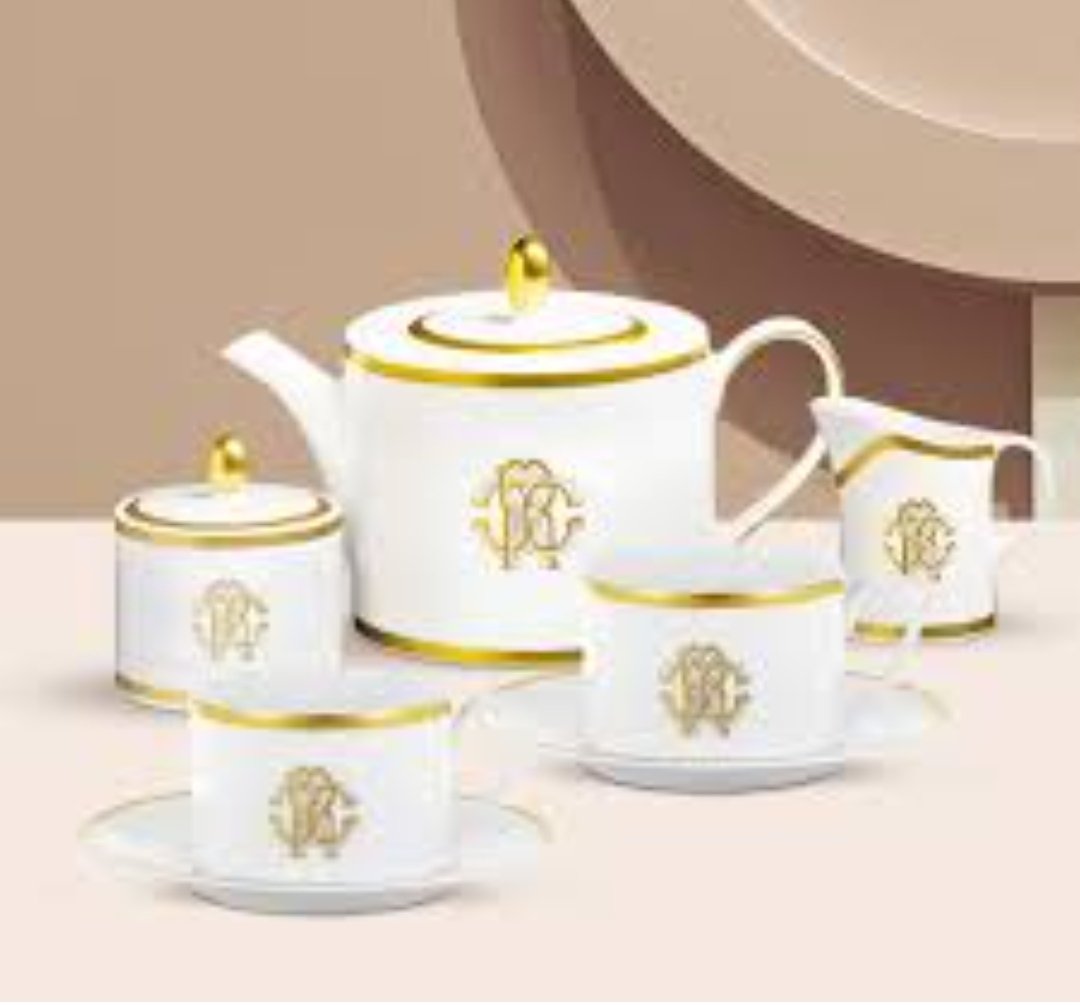 Hermes white tea set - Hermes Kitchen and Dining | Aleppo Gift UAE